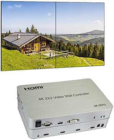 Uzman Bağlantı 3x3 Düzensiz Özelleştirilebilir Video Duvar Denetleyicisi | 1080p, HDMI 1.4, HDCP1.4 Uyumlu | 1 HDMI