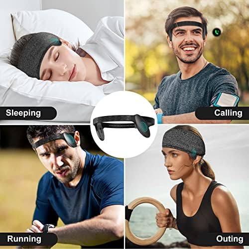 kurdene Kablosuz Uyku Kulaklıklar, Bluetooth 5.3 Spor Kulaklıklar, Uyku Bandı Kulaklık Dahili Mikrofonlar ile Stereo