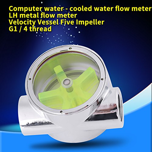 Tungsten Alaşımlı Su Akış Göstergesi, G1 / 4 Standart Dişi Dişi Dişli Bilgisayar Su Soğutma Akış Göstergesi, PC Su