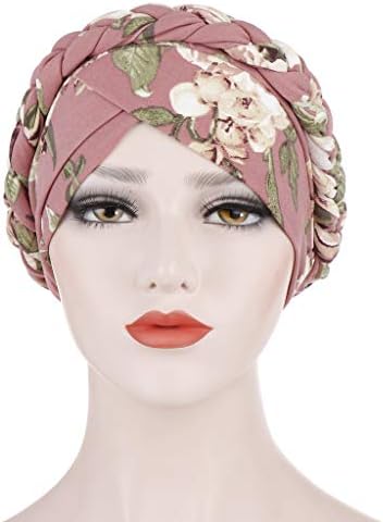 Şapkalar Bere şapka Kap Kadınlar için, müslüman Fırfır Türban Şapka Kap Wrap Örgü Çiçek Beyzbol Kapaklar yuvarlak
