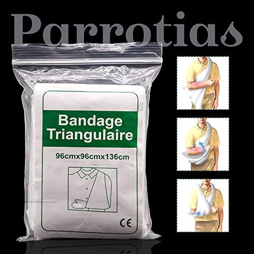 Parrotias2pcs medikal bandaj Üçgen ilk yardım bandajı Kırık Fiksasyonu