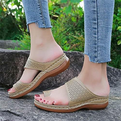 Kadınlar için Roma Sandalet yapay elmas yüzük Ayak Flip Flop Yaz Vintage Plaj Boho Terlik Moda Tanga Sandalet Ayakkabı