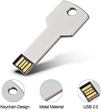 K & ZZ 32 GB Anahtar Flash USB sürücü Başparmak Sürücüler Metal Anahtar Şekilli USB sürücüsü USB Sopa USB Depolama