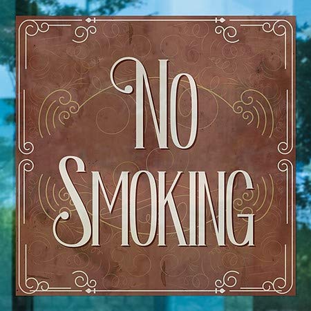CGSıgnLab / Sigara İçilmez-Viktorya Dönemi Kartı Pencere Kaplaması / 24 x24