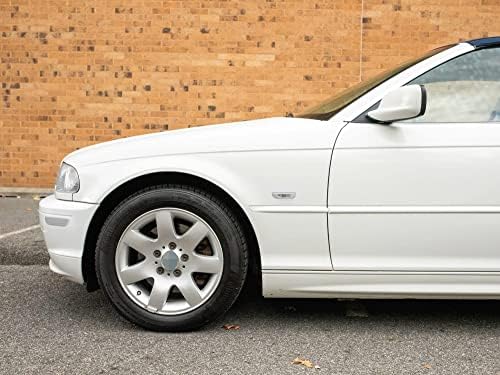 ıJDMTOY OE-Spec Beyaz / Şeffaf Lens Ön Tampon Yan İşaretleyici Reflektör Meclisleri İle Uyumlu BMW E46 2001-03 325Cİ