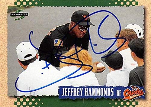 İmza Deposu 622701 Jeffrey Hammonds İmzalı Beyzbol Kartı-Baltimore Orioles 1995 Puanı-No. 450