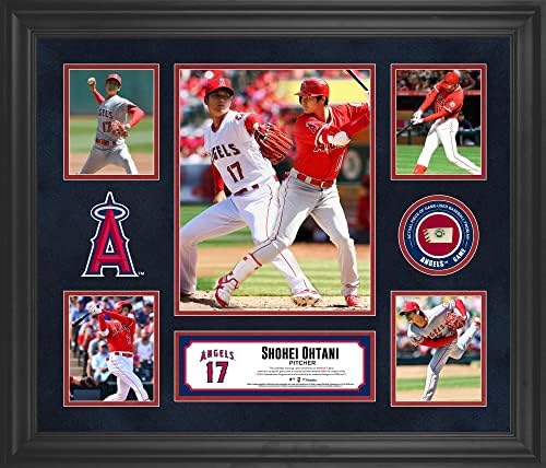Shohei Ohtani Los Angeles Angels, Oyunda Kullanılan Beyzbol-MLB Oyuncu Plaketleri ve Kolajlarından Oluşan bir Parça