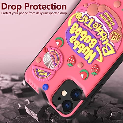 WOOPİT Sevimli iPhone 11 Kızlar için Kılıf Genç Pembe telefon kılıfı Kapak 3D Girly Komik Kawaii Darbeye Dayanıklı