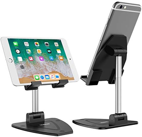 LDJZON Cep Telefonu Standı, iPhone, iPad, Tüm Akıllı Telefonlarla Uyumlu Tam Katlanabilir Ayarlanabilir Masaüstü Telefon