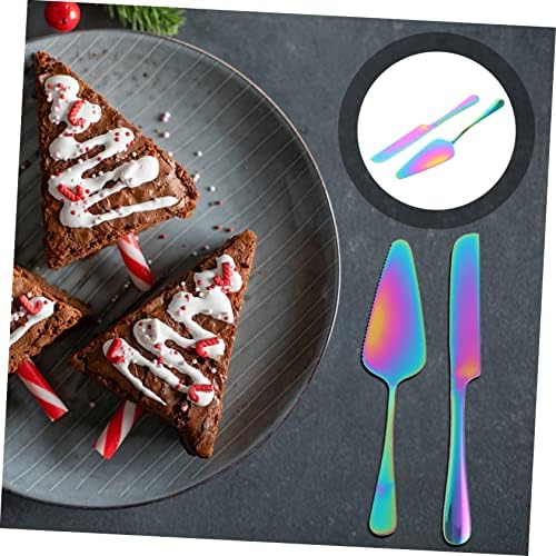 UPKOCH 3 Takım kek bıçağı Spatula mutfak eşyası Seti Kek Spatula Altın Mutfak Eşyaları Seti Kek Kesme Kiti Taşınabilir