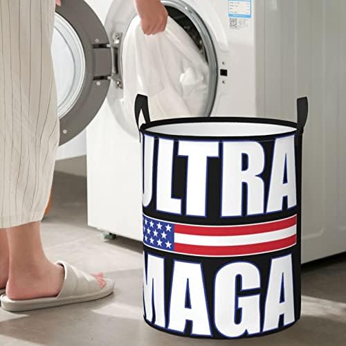 Ultra Maga çamaşır sepeti Dairesel saklama sepetleri Katlanabilir Oyuncak Organizatör Yatak Odası Banyo Sepeti