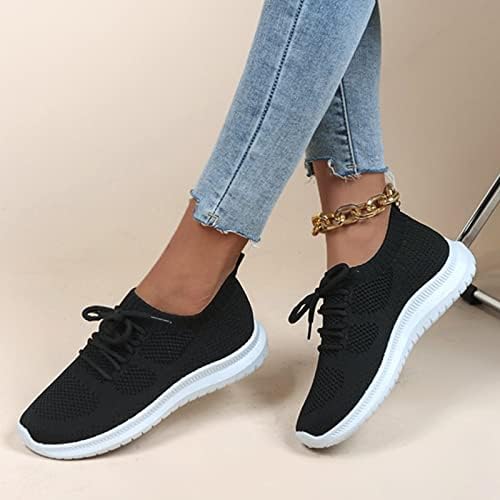 Leewos Dokuma Koşu Nefes Ayakkabı Kadın ve spor ayakkabı İlkbahar Yaz Ayakkabı Rahat Uçan Kadın Ayakkabı Sneakers