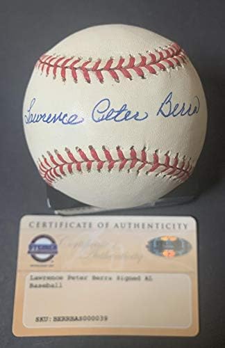 Lawrence Peter YOGİ BERRA Tam Adı imzalı BEYZBOL Nane İmzası Steiner Coa İmzalı Beyzbol Topları