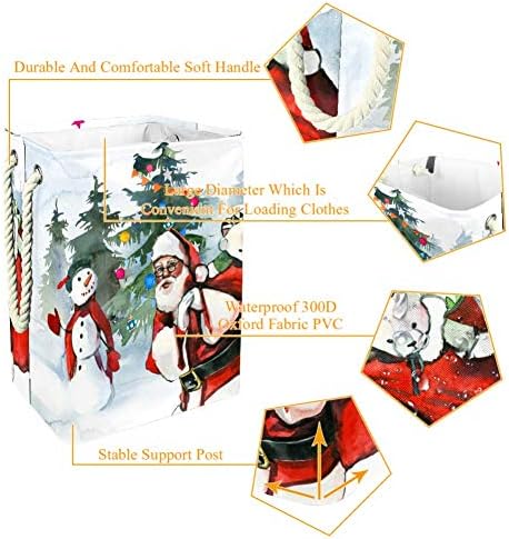 Noel Santa Kardan Adam köknar Ağaçları 300D Oxford PVC Su Geçirmez Giysiler Sepet Büyük çamaşır sepeti Battaniye Giyim