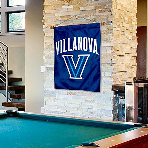 Villanova Wildcats House Bayrak ve Ahşap Afiş Direği Seti