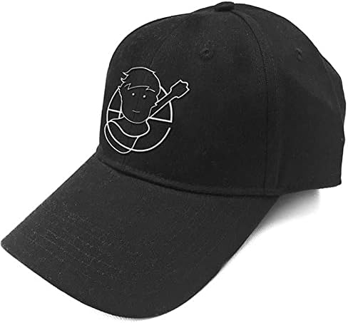 Rockabilia erkek Ed Sheeran Piktogram Beyzbol Şapkası Siyah