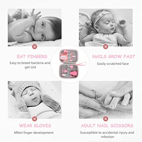 DOITOOL Tırnak Kiti Tırnak Kiti Tırnak Kiti Bakım Seti 1 Takım Güvenli Bebek Parlatma Araçları Bebek Düzelticiler