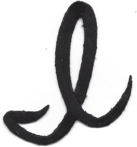 YAZI harfleri - Siyah Yazı Harfi I - İşlemeli Aplike Üzerine Ütü