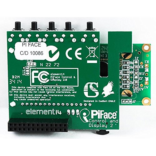 Ahududu Pi Model B+için PiFace Kontrolü ve Ekran Revizyon 2