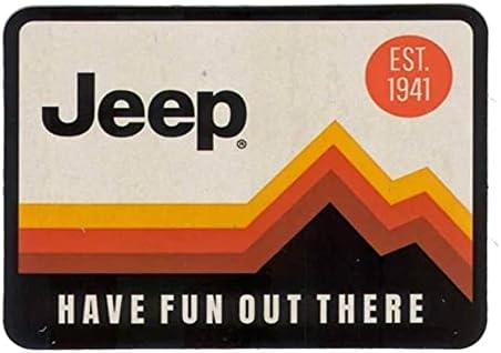Jeep Orada Eğlenin Vinil Etiket (4 X 3)