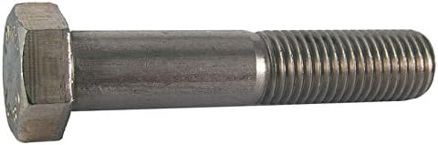 M10-1. 50x300mm altıgen başlı cıvata, 316 Paslanmaz Çelik A4 altıgen başlı başlık vidası, Parça Thd 45mm iplik uzunluğu,