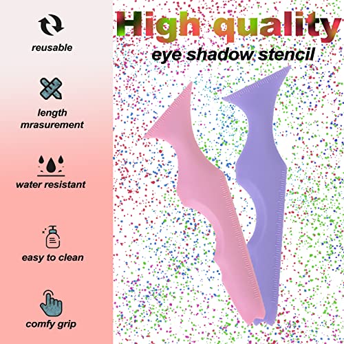 Eyeliner Şablonlar Kullanımlık Silikon Kanatlı İpucu Eyeliner Yardım Kaş Kalemi Stencil Kapüşonlu Gözler için 5 in1