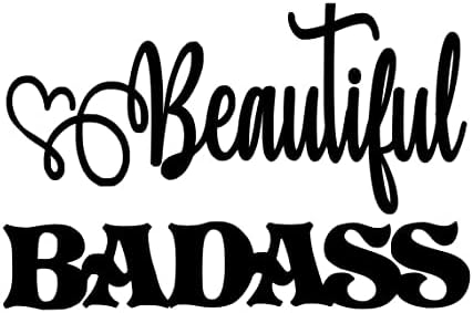 Güzel Badass-Vinil 6 İnç (Renk: Siyah) Çıkartması Dizüstü Tablet Kaykay Araba Sticker