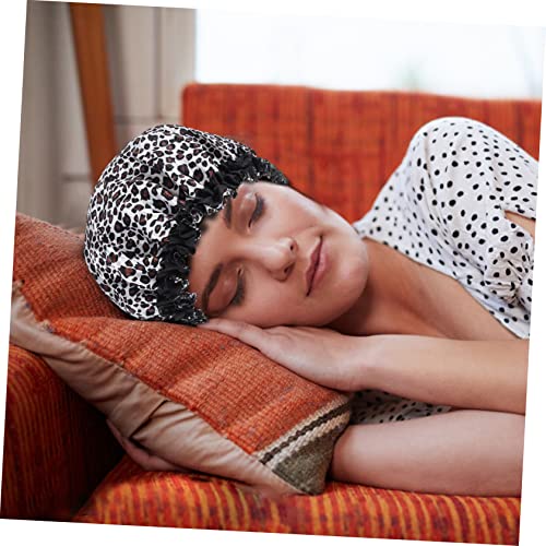 Healeved 1 ADET Duş Başlığı Saten Boneler Kız Şapkalar Çocuklar Saten Kaput Uyku Makyaj Şapka Kadın Kemo Şapkalar