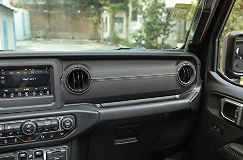 LZTQ Araba Dashboard Klima Havalandırma Çıkışı Dekorasyon Halka Jeep Wrangler JL Gladyatör JT 2018 2019 2020 2021