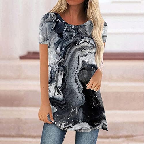Kadın Pamuk Tshirt Sonbahar Yaz 2023 Elbise Kısa Kollu Crewneck Grafik Casual Bluz Gömlek Kadınlar için TS TS
