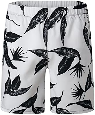 WEUIE Polyester Takım Elbise Erkekler ıçin Baskılı Pantolon Kollu Kısa Setleri ve Plaj 2 Parça erkek yazlık gömlek