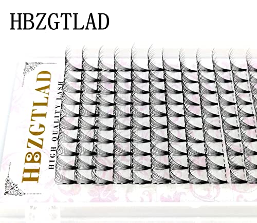 HBZGTLAD Yeni 16 Satır 8-16mm 6D-10D Rus Hacmi Kirpik Uzatma C / D / DD Premade Hayranları Kirpik Profesyonel Kirpik