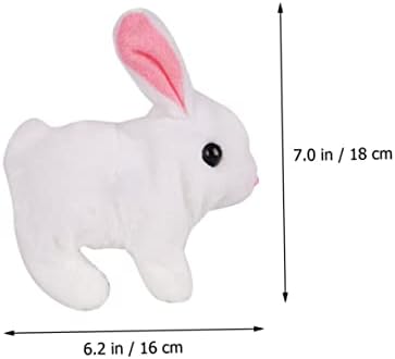 Toyvıan 1 adet Elektrikli peluş oyuncak Doldurulmuş Hayvanlar tavşan Oyuncakları Doldurulmuş Tavşan Peluş Snuggle