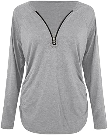 Kadınlar için üstleri Rahat Yaz Atlama Üstleri Zarif Temel Spor Gömlek Hoodies Artı Boyutu Tee Üstleri Güz Bluz Moda