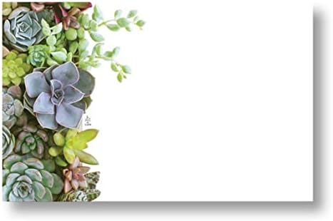 Byndgreenstore / 50 KaktüsSimply Succulents Çiçek Baskı Çiçekçi Boş Muhafaza Kartları Küçük Etiketler El Sanatları