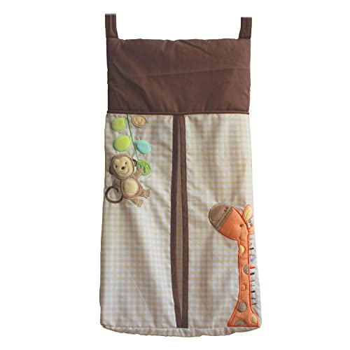 Bebek bezi İstifleyici el yapımı Zürafa Maymun Bebek Bezi Asılı çanta 1 adet (Maymun Zürafa)