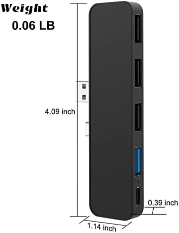 PS5 için 5 Portlu USB Hub, PS5 Oyun Konsolu için USB Genişletici Yüksek Hızlı Genişletme Adaptörü, 1 USB 3.0 Bağlantı