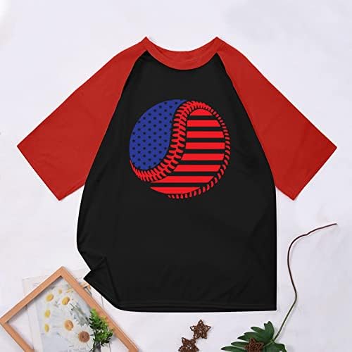 Erkek Bağımsızlık Günü Amerikan Bayrağı T Shirt Moda Vatansever Tees Grafik 4th Temmuz Kısa Kollu Casual Egzersiz