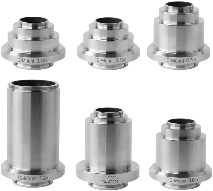 Mikroskop Aksesuarları Trinoküler Mikroskop C Montaj Adaptörü 0.35 x 0.5 X 0.7 X 0.8 X 1x 1.2 X C Montaj Kamera Adaptörü