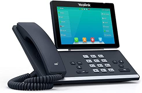 Yealink T57W IP Telefon, 16 VoIP Hesabı. 7 İnç Ayarlanabilir Renkli Dokunmatik Ekran. USB 2.0, 802.11 ac Wi-Fi, Çift
