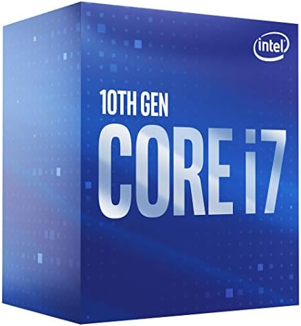 Intel Core i7-10700 Masaüstü İşlemci 8 Çekirdek 4.8 GHz'e kadar LGA 1200 (Intel 400 Serisi Yonga Seti) 65W, BX8070110700
