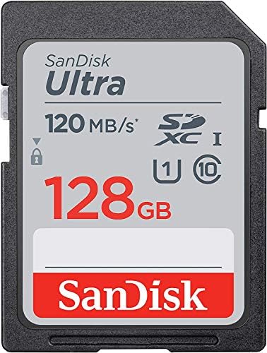 Olympus Aynasız Fotoğraf Makinesi için SanDisk Ultra SDXC 128GB SD Kart Kalem E-P7, OM-D E-M10 Mark IIIs (SDSDUN4-128G-GN6IN)