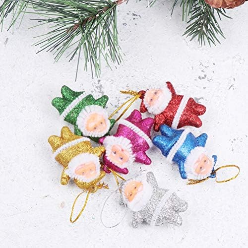 ISMARLAMA Çorap Stuffers Santa Kolye Noel Süsler İlginç asılı dekorlar Ev Partisi için 24 Adet Peluş