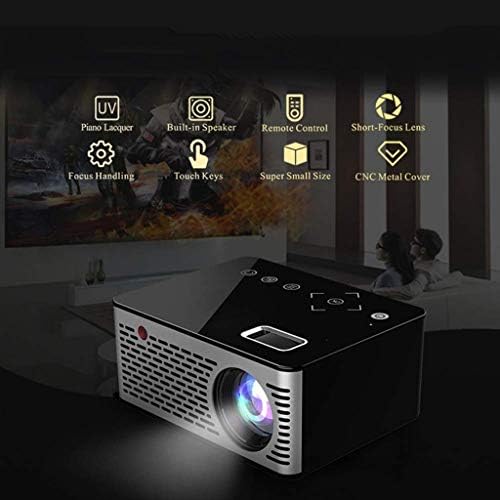 GPPZM Mini Projektör LED Projektör Tam Desteklenen, Ekran TV çubuk mini PC, video oyunu, Akıllı Telefon Ev Sineması