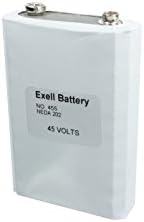 Exell 455 Alkalin 45V Pil NEDA 201, EB-455, 30F40