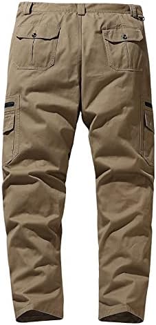 2023 Fermuarlı Çok Cep Kargo Pantolon Erkekler için Büyük Boy Klasik Kemer İş Pantolonu Rahat Moda Düzenli Fit Slacks