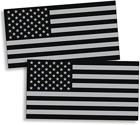 Siyah ve Gri ABD Bayrağı Sticker Çıkartması Amerikan Askeri Araba Kamyon Oto Otomotiv Grafik Tampon Pencere Çıkartmaları