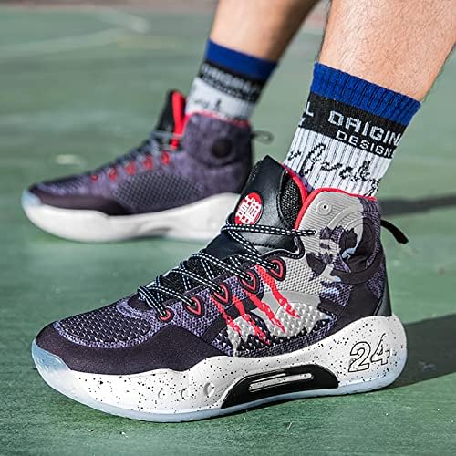 CJSPORX erkek Yüksek Top basketbol ayakkabıları Modası Atletik Sneakers Kaymaz Koşu Tenis Ayakkabıları