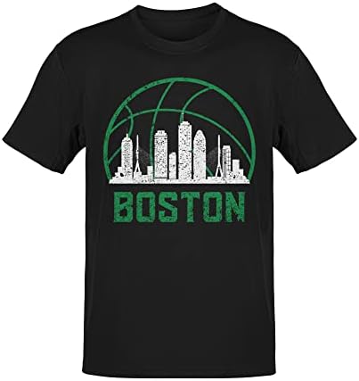 Boston Hayranları Skyline Basketbol Forması Vintage Retro Beantown Tarzı Klasik Dri-Güç Unisex Yetişkin Gömlek-abd'de