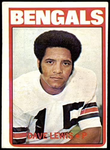1972 Topps 237 Dave Lewis Cincinnati Bengals (Futbol Kartı) - Bengals Stanford